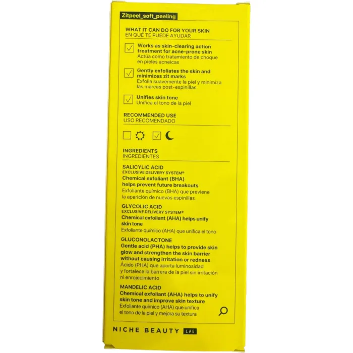 Нежный пилинг кожи с акне Acnemy Zitpeel