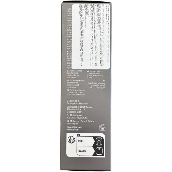 Сыворотка-бустер для сужения пор Allies Of Skin Prebiotics And Niacinamide Pore Refining Booster