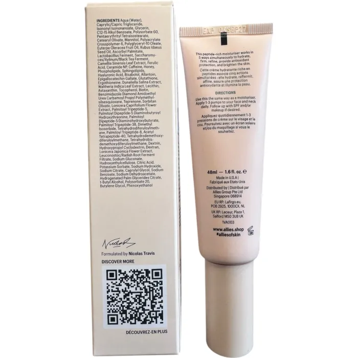 Пептидный крем для лица Allies Of Skin Peptides Antioxidants Firming Daily Treatment