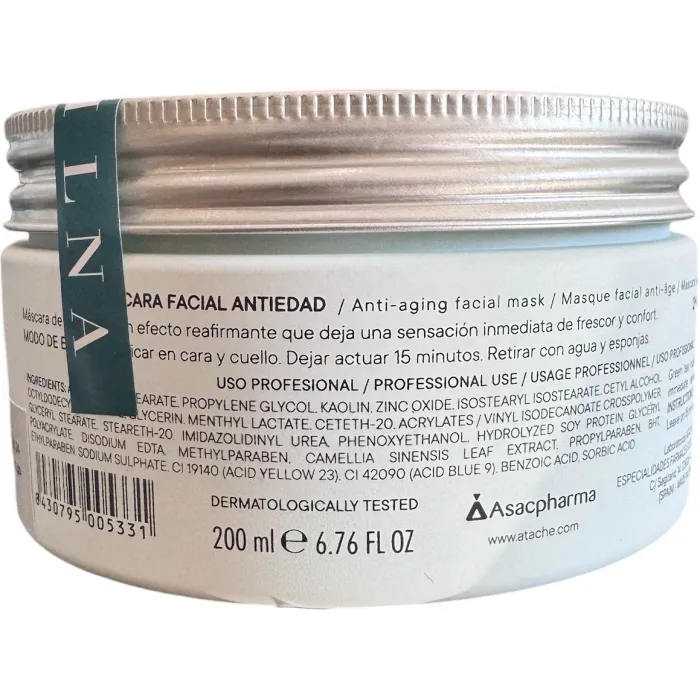 Atache Essentielle Reafirming Mask Green Tea - відновлююча заспокійлива маска із зеленим чаєм