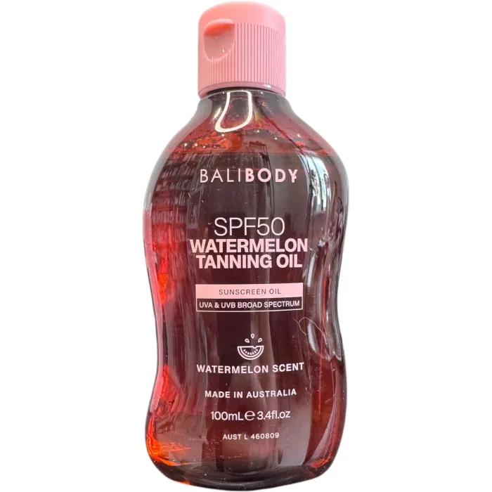 Масло для загара арбуз Bali Body Watermelon Tanning Oil SPF 6, 15, 50