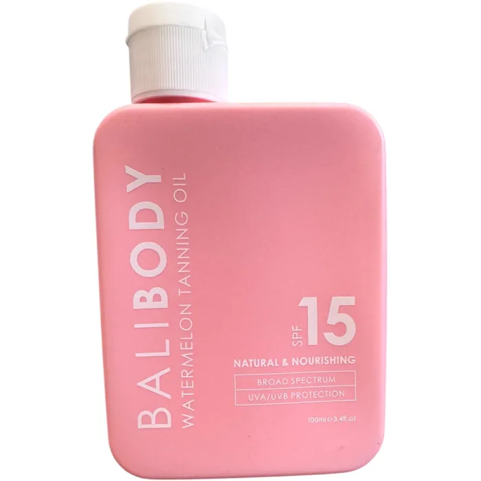 Масло для загара арбуз Bali Body Watermelon Tanning Oil SPF 6, 15, 50
