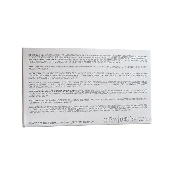 Ампула для очень сухих и ломких волос Brae Blonde Oil Power Dose