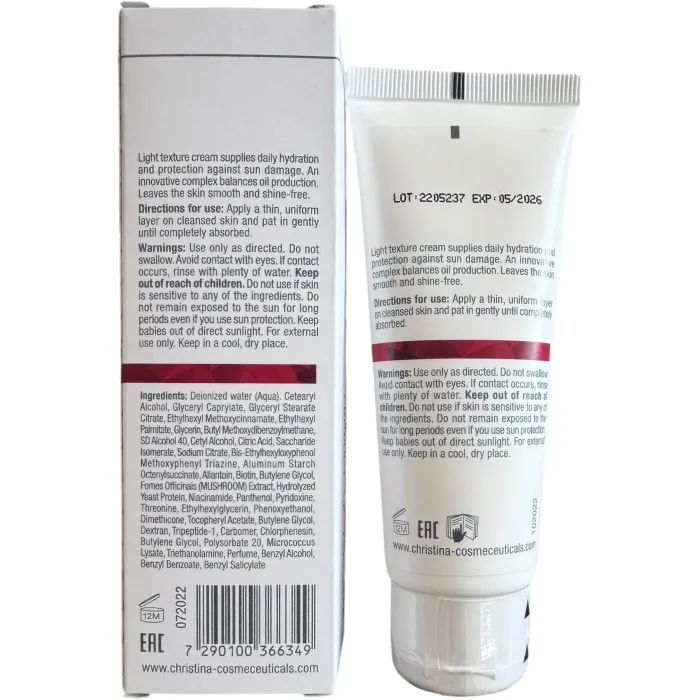 Матирующий защитный крем SPF 15 Christina Comodex Mattify & Protect Cream