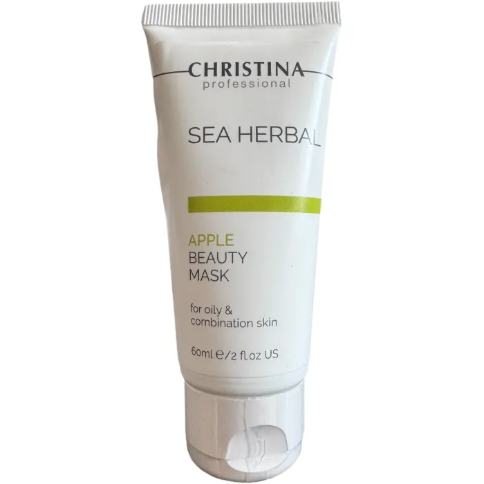 Яблочная маска красоты для жирной кожи Christina Sea Herbal Beauty Mask Green Apple