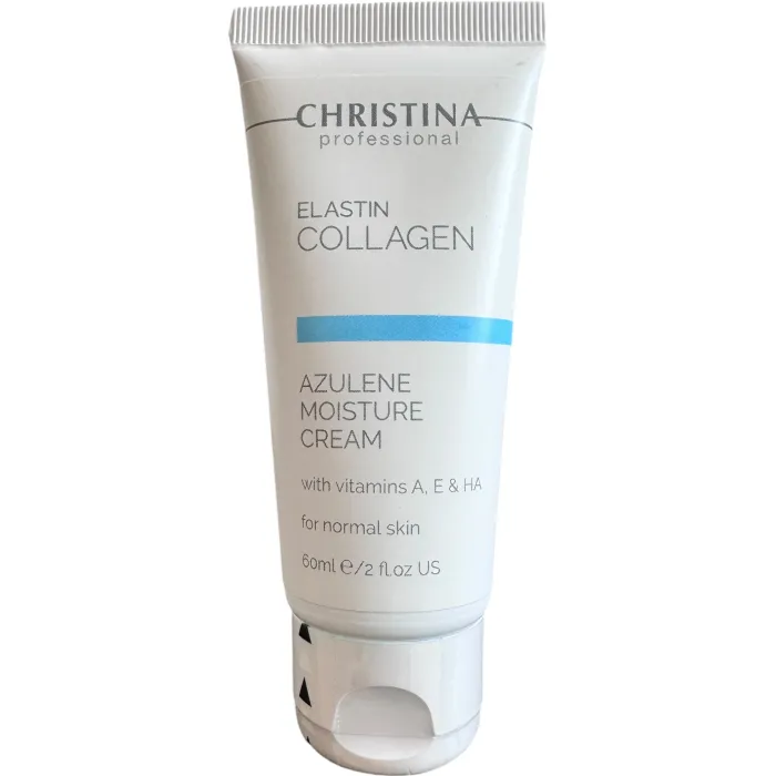 Увлажняющий азуленовый крем для нормальной кожи Christina Elastin Collagen Azulene Moisture Cream