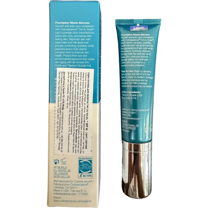 Жидкая основа для лица SPF 30 Colorescience Tint Du Soleil