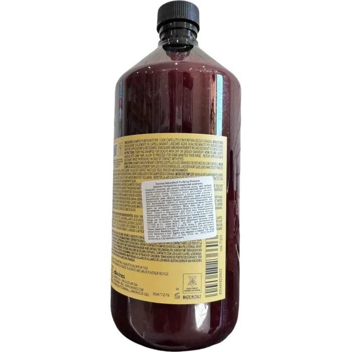 Очищающий шампунь против сухой или жирной перхоти Davines Purifying Shampoo