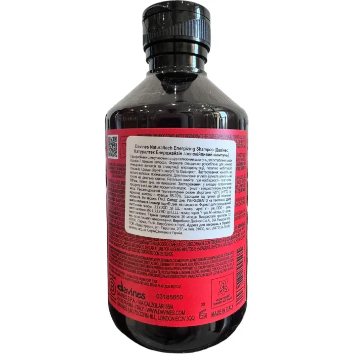 Энергетический шампунь против выпадения волос Davines energizing shampoo