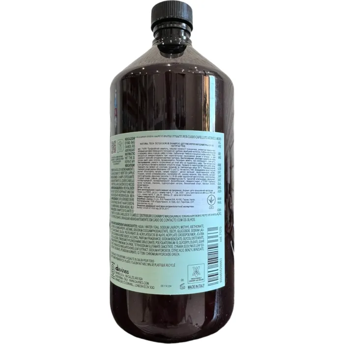 Детоксирующий шампунь-скраб Davines detoxifying scrub shampoo