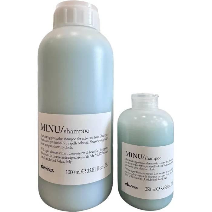 Защитный шампунь сохранения косметического цвета волос Davines MINU