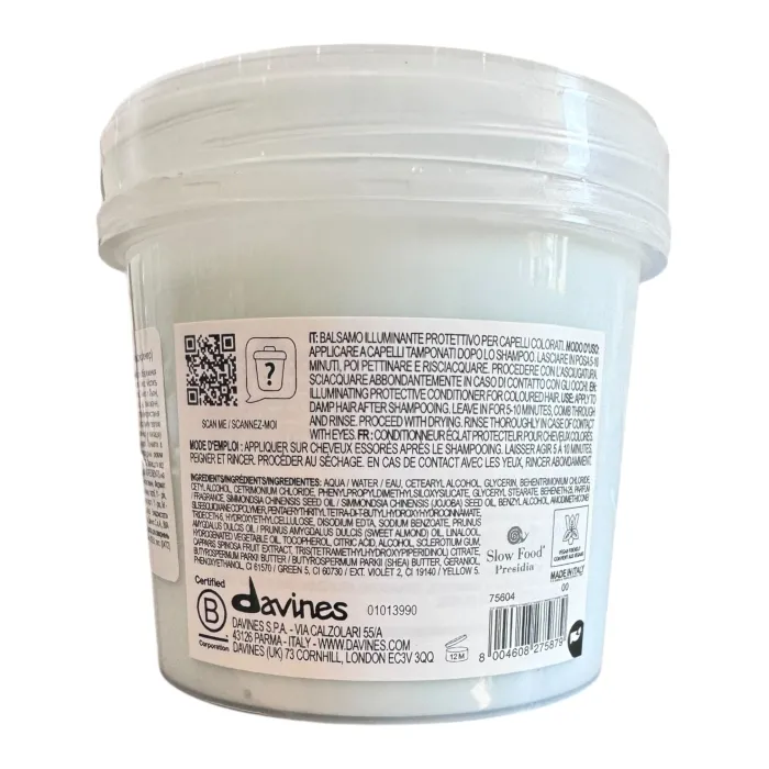 Защитный кондиционер сохранения косметического цвета волос Davines MINU