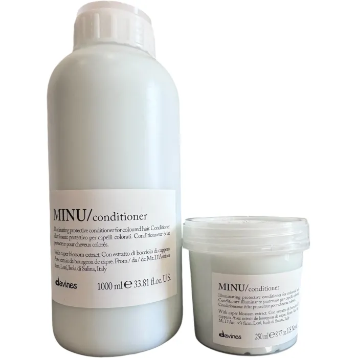 Защитный кондиционер сохранения косметического цвета волос Davines MINU