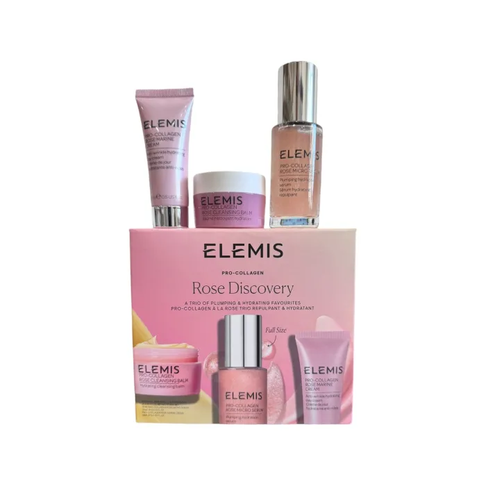 Тріо фаворитів для зволоження шкіри з трояндою Elemis All About Rose Discovery