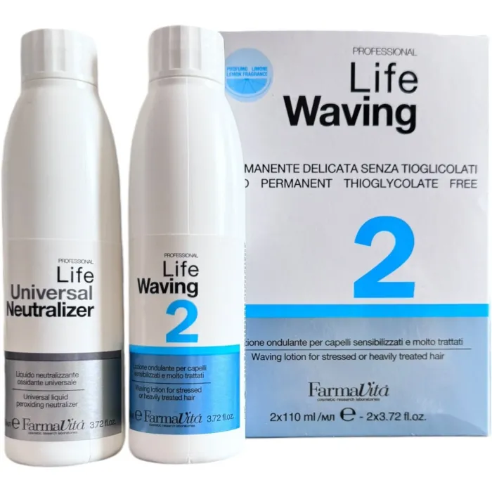 Біозавивка із запахом цитрусу для пошкодженого волосся Farmavita Life Waving 2