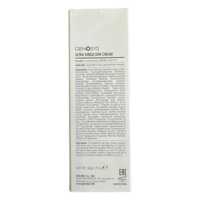 Солнцезащитный крем Genosys Ultra Shield Sun Cream SPF 50