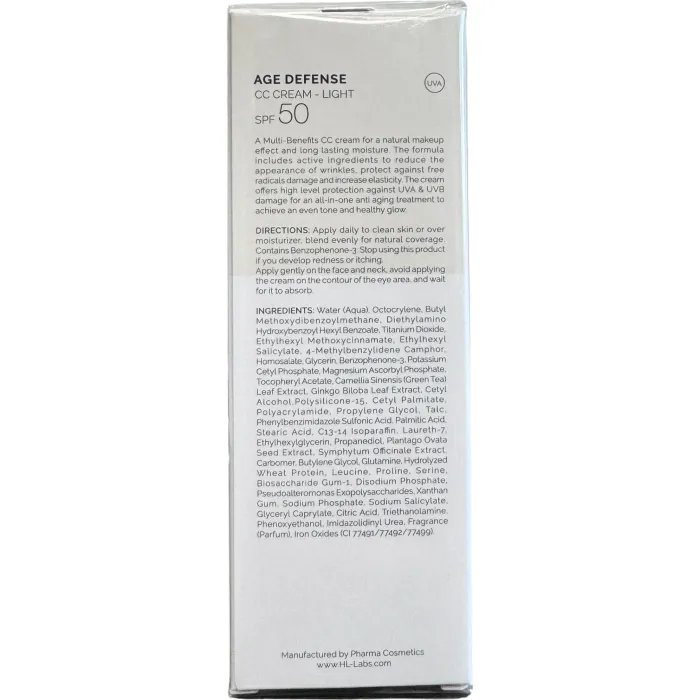 СС крем СПФ-50 светлый Holy Land Age Defense CC Cream SPF-50 light