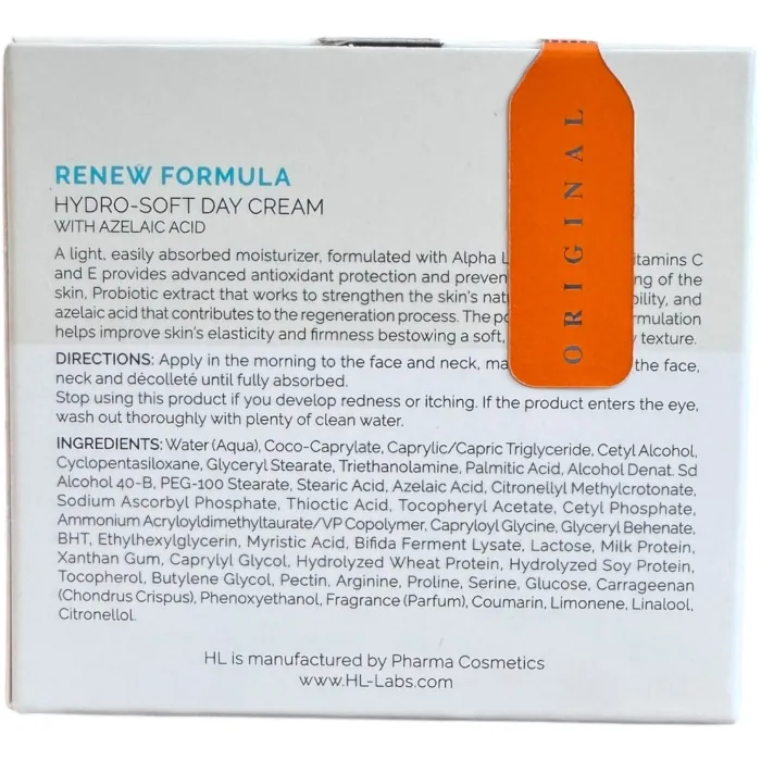 Легкий дневной крем Holy Land Renew Formula Hydro Soft Cream SPF-12