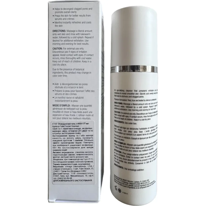 Очиститель для лица комплексного действия с AHA Image Skincare Total Facial Cleanser