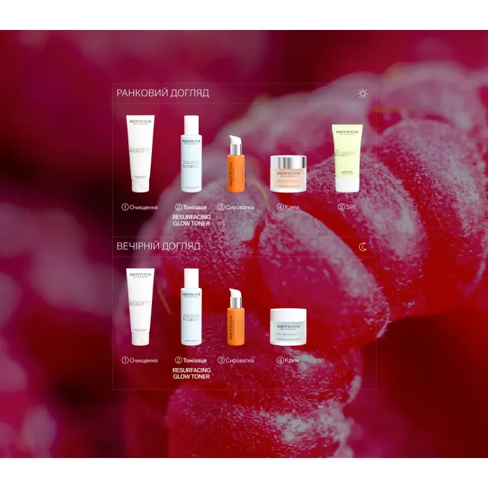 Тонер із AHA & PHA кислотами Instytutum Resurfacing Glow Toner Next-Gen