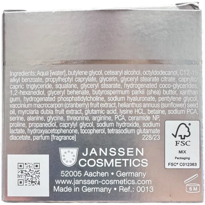 Увлажняющий и восстанавливающий крем Janssen Vitalizing Skin Refiner