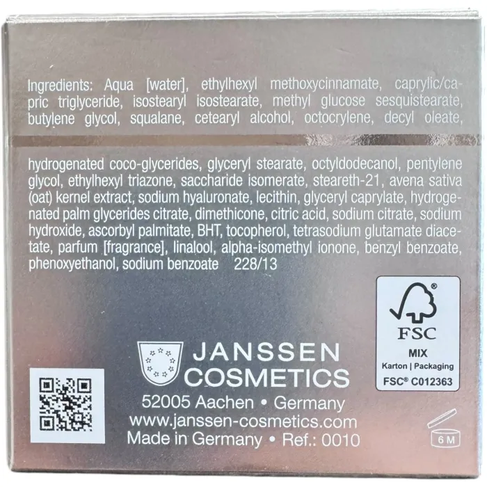 Обогащенный дневной питательный крем Janssen Demanding Skin Rich Nutrient Skin Refiner