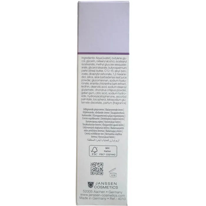 Легкий матирующий крем Janssen Light Mattifying Cream