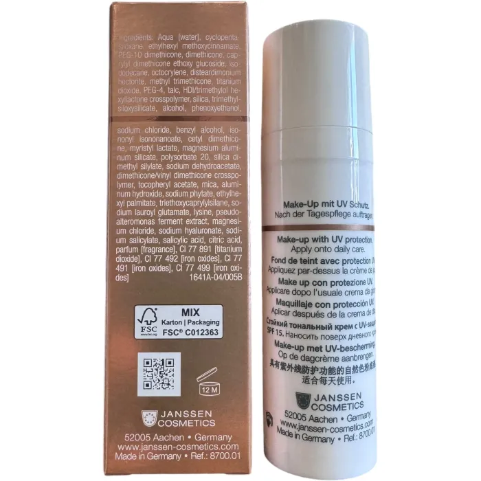 Стойкий тональный крем с эффектом сияния SPF-15 Janssen Perfect Radiance Make-up
