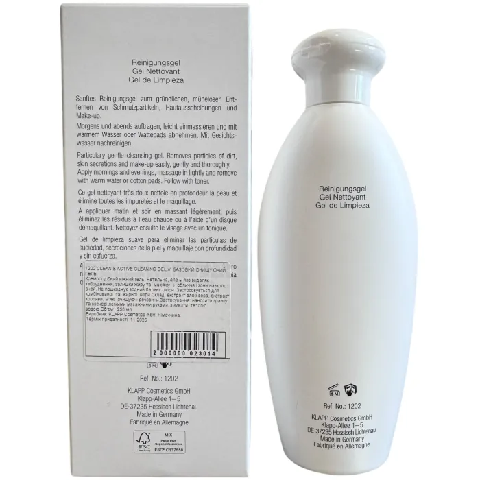 Базовый очищающий гель Klapp Clean & Active Cleansing Gel