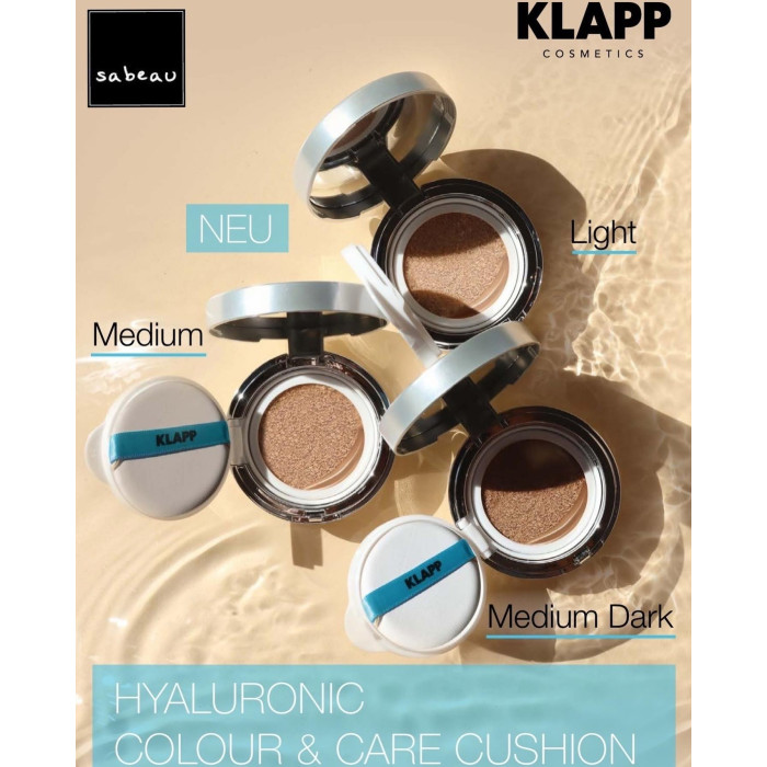 Тональный кушон Klapp Hyaluronic Color & Care Cushion