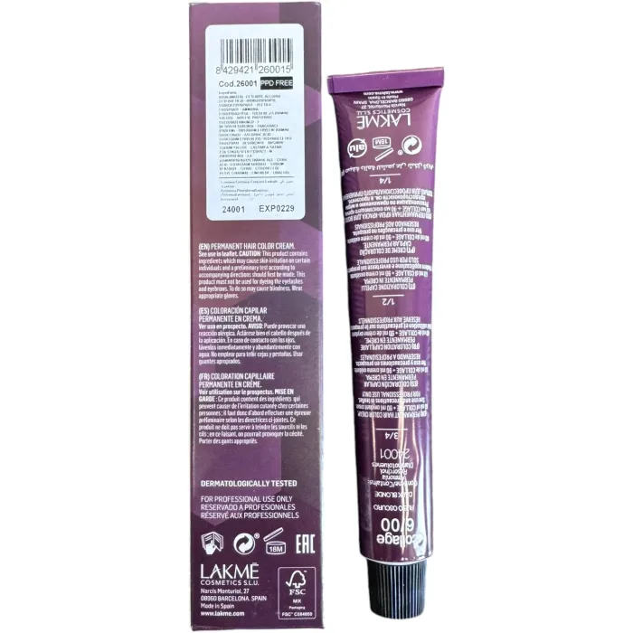 Палитра краски для волос Lakme Collage 60 мл