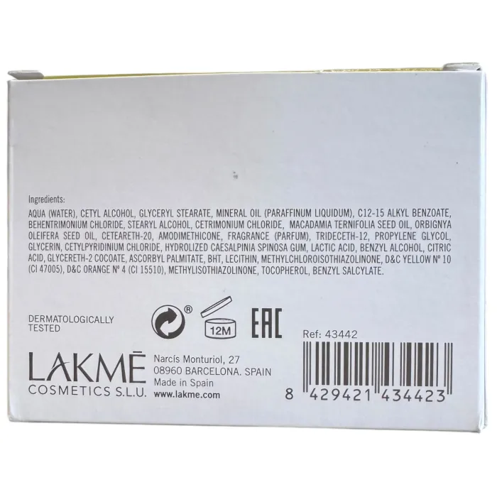 Маска живильна для сухого та пошкодженого волосся Lakme K.Therapy Repair Nourishing Dry Hair Mask