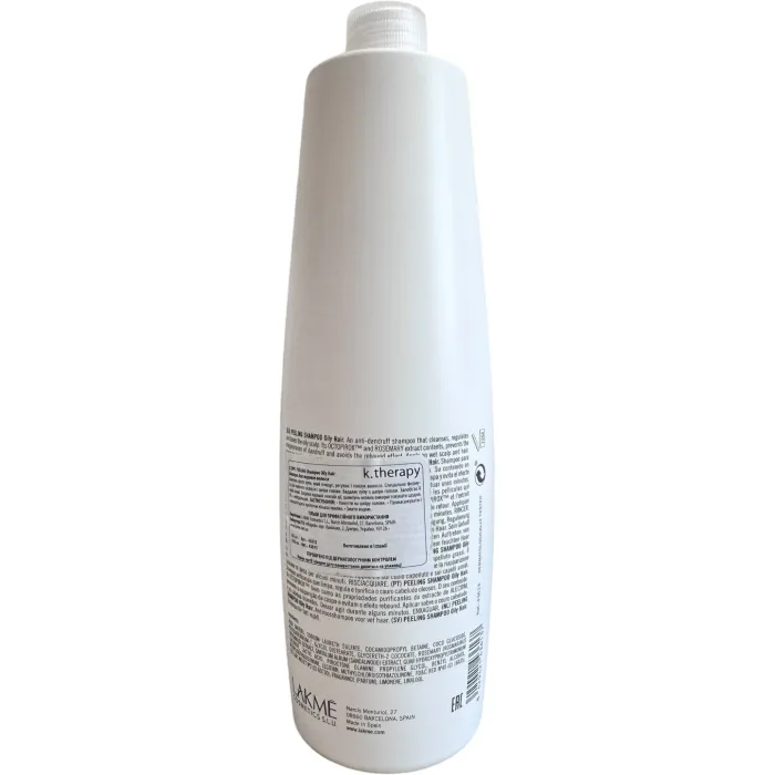 Шампунь против перхоти для жирных волос Lakme K.Therapy Peeling Oily Hair Shampoo