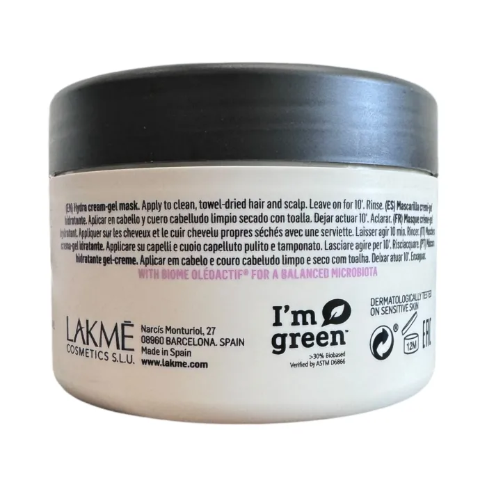 Увлажняющая крем-гелевая маска для сухих волос Lakme Teknia Scalp Care