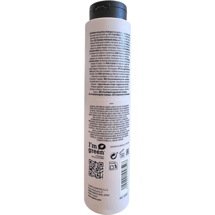 Увлажняющий детокс шампунь Lakme TKN Metal Remover Hydra-Shampoo