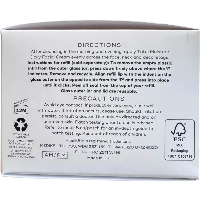 Зволожуючий крем Medik8 Total Moisture Daily Facial Cream