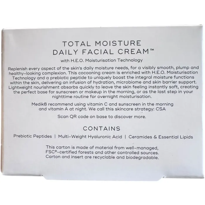 Зволожуючий крем Medik8 Total Moisture Daily Facial Cream