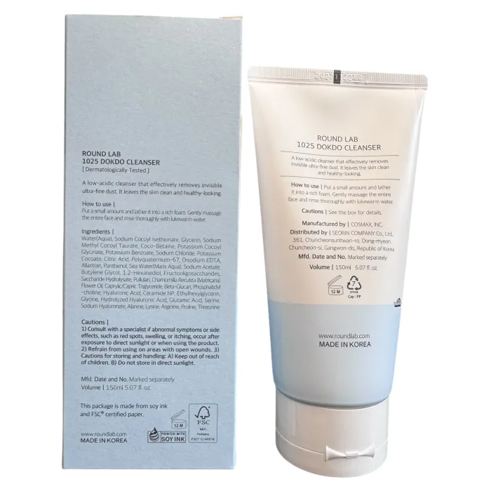 Мягкая пенка для очищения кожи Round Lab 1025 Dokdo Cleanser
