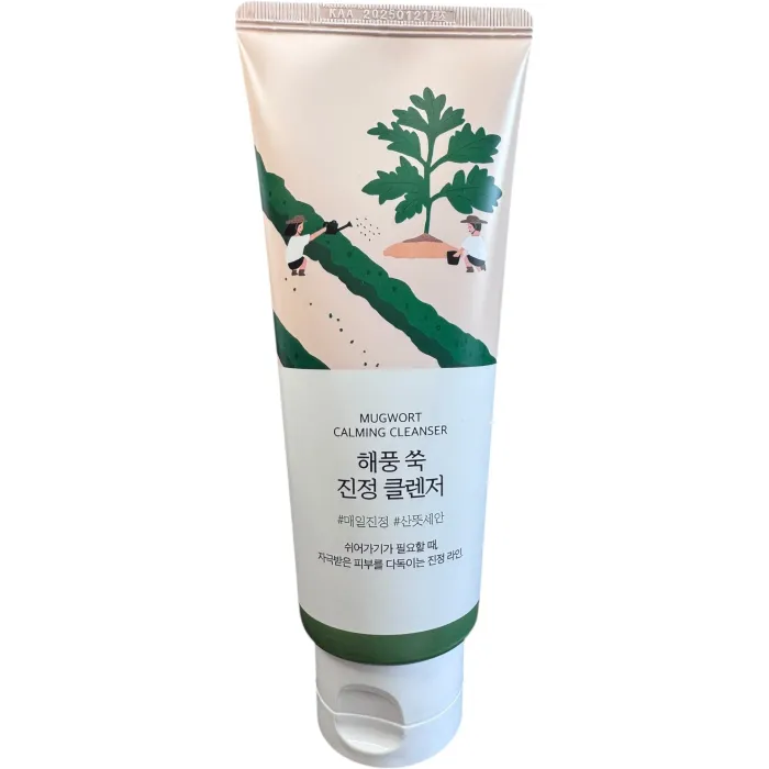 Очищающая пенка для лица Round Lab Mugwort Calming Cleanser