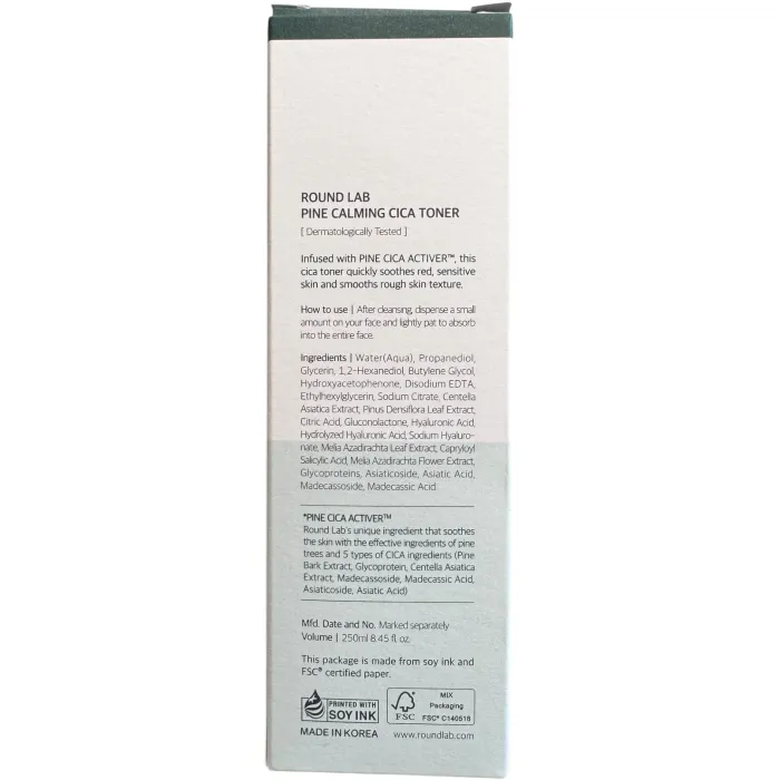 Успокаивающий тонер с экстрактом сосны Round Lab ound Lab Pine Calming Cica Toner