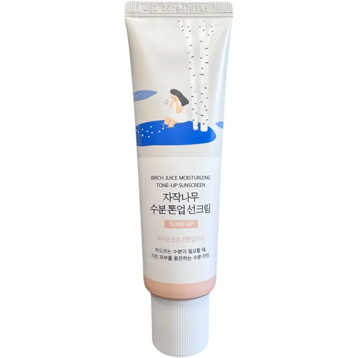 Тонуючий сонцезахисний крем SPF 50 Round Lab Birch Juice Moisturizing Tone-Up Sunscreen
