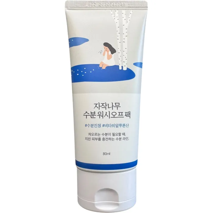 Увлажняющая маска смывная с березовым соком Round Lab Birch Juice Wash Off Pack