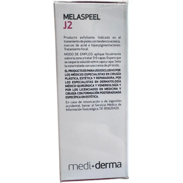 Меласпил J2 в форме в/с раствора SesDerma Melaspeel J2 pH 2.0 - 3.0