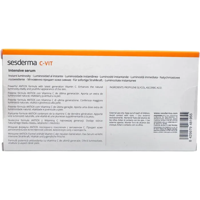 Інтенсивна сироватка миттєвої краси SesDerma C – Vit - Intensive Serum