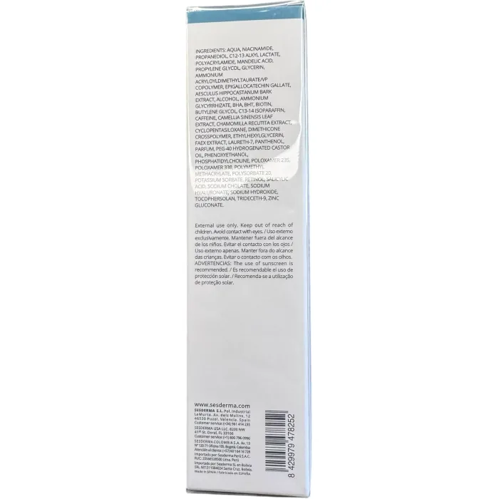 Матуючий крем-гель для комбінованої та жир. шкіри Sesderma Sesbalance Mattifying gel cream