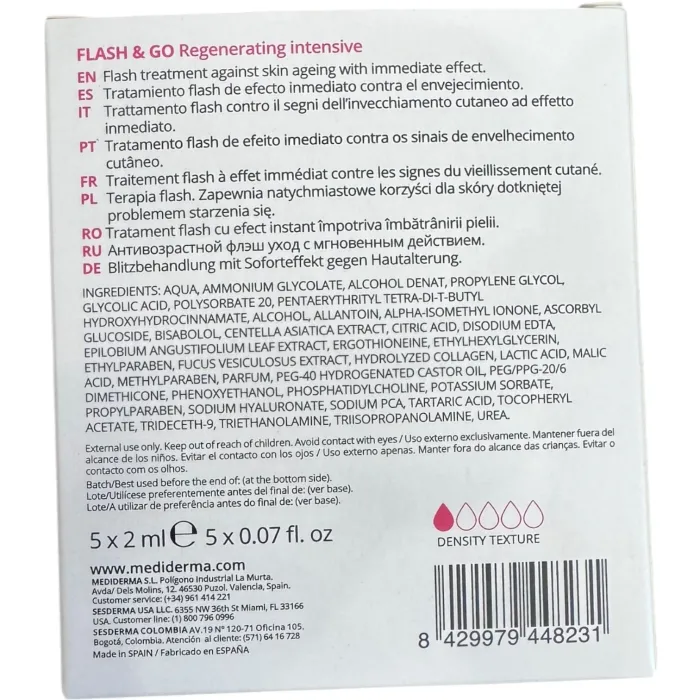 Сироватка, що омолоджує в ампулах Mediderma Flash Ampoules Sens-Age MD