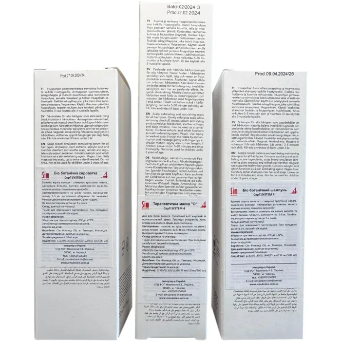 Комплекс от выпадения волос System4 Bio Botanical
