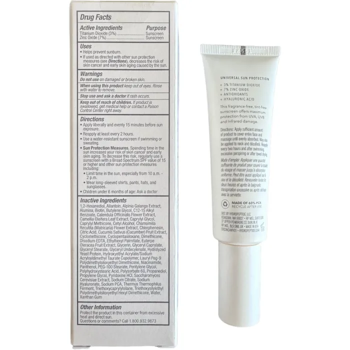 Увлажняющий крем без тона SPF 50  HydroPeptide Solar Defense Non-Tint