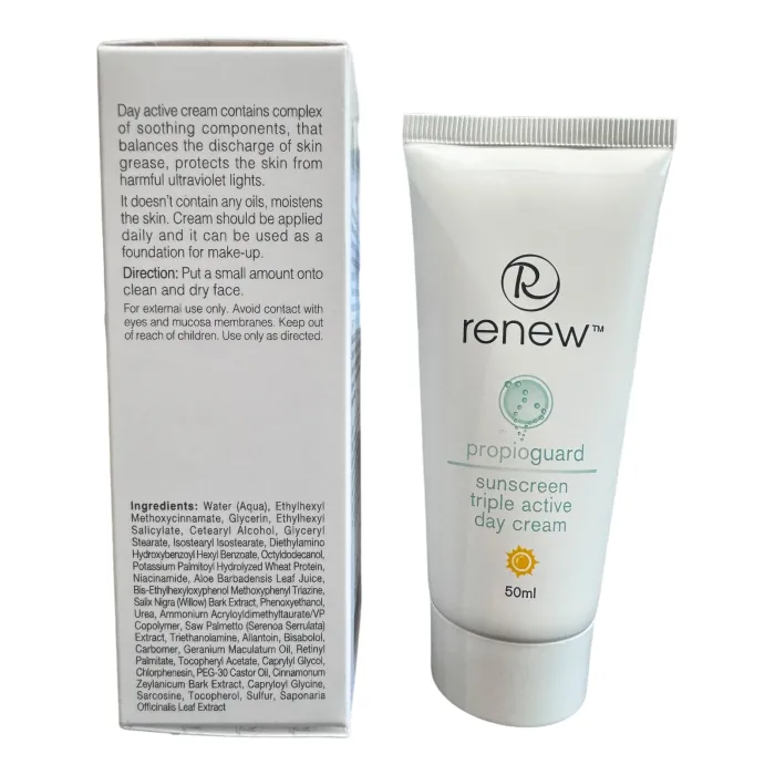 Увлажняющий крем тройного действия для проблемной кожи Renew Propioguard Sunscreen Triple Active Day