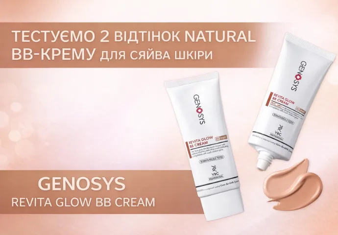 Тестируем 2 оттенок Natural BB-крем для сияния кожи Genosys Revita Glow BB Cream